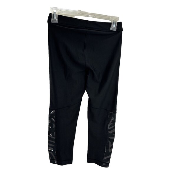 Under Armour Womens S Black Capri Leggings Athletic Workout Compression Pants - Picture 4 of 5